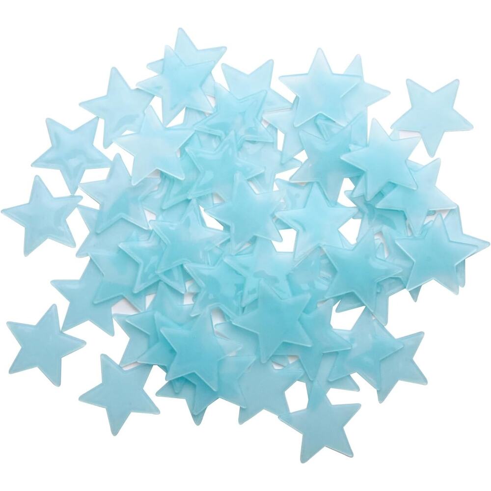 100 Blue Green Glow In The Dark Y2k Stars Ceiling Walls Bedroom Teen Kid